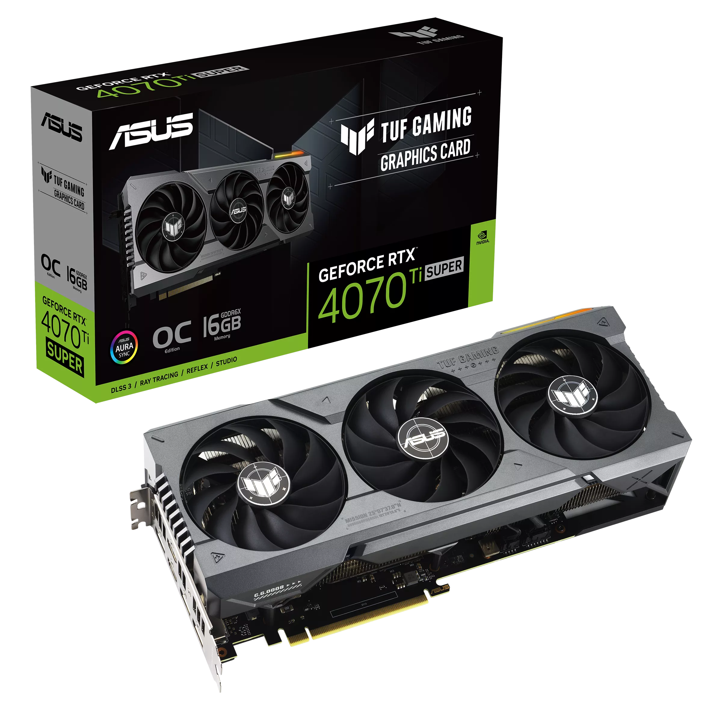 ASUS GeForce RTX 4070 Ti Super TUF Gaming 16GB GDDR6X - Graphics Card ASUS GeForce RTX 4070 Ti Super TUF Gaming 16GB GDDR6X - Graphics Card